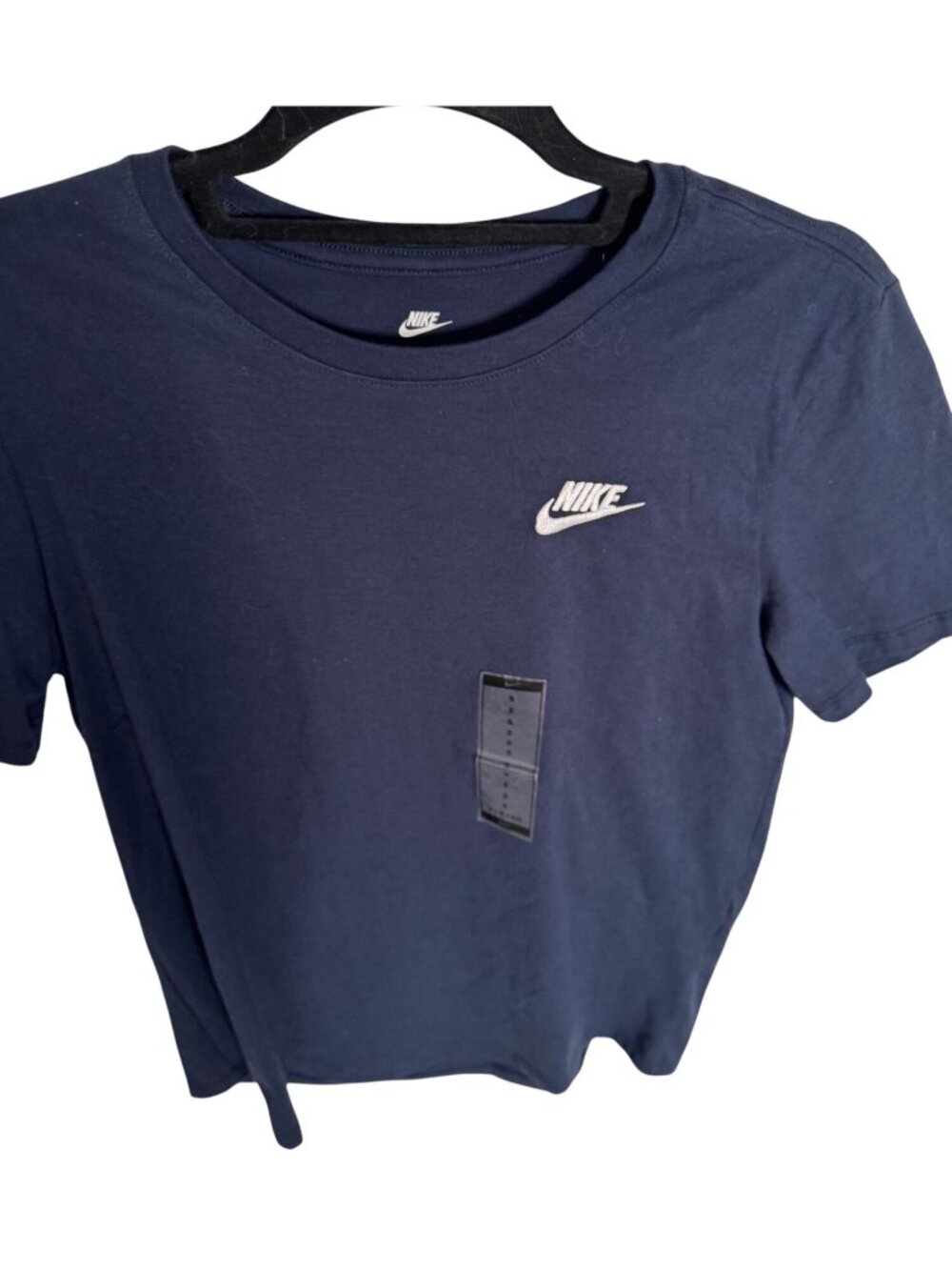 Nike Sports Wear Logo Size Small Navy Women’s Short Sleeve NWT $30 - Picture 8 of 10